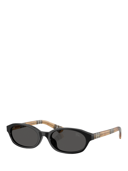 Butterfly BE4508D Women's Oval Gradient Sunglasses, Black/Brown