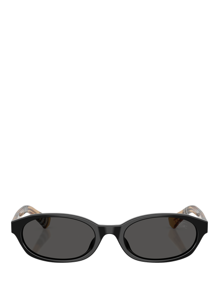 Butterfly BE4508D Women's Oval Gradient Sunglasses - view 2, Black/Brown