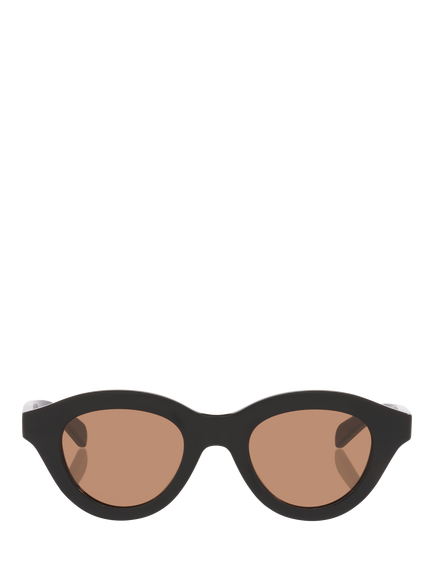 Celine CL000644 Women's Oval Sunglasses, Black/Brown - view 2, Black/Brown