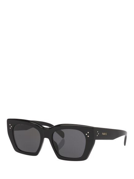 Celine CL000649 Women's Square Sunglasses, Black/Grey, Black/Grey