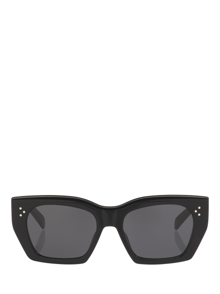 Celine CL000649 Women's Square Sunglasses, Black/Grey - view 2, Black/Grey