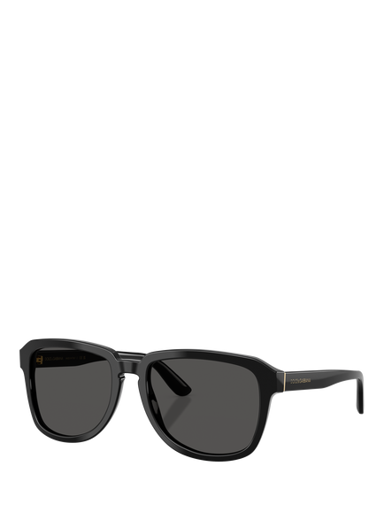 Dolce & Gabbana DG4566 Women's Square Sunglasses, Black, Black