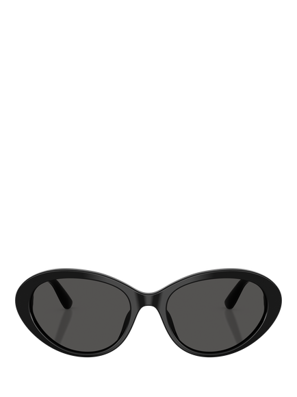Dolce & Gabbana DG4570 Women's Oval Sunglasses - view 2, Black/Grey