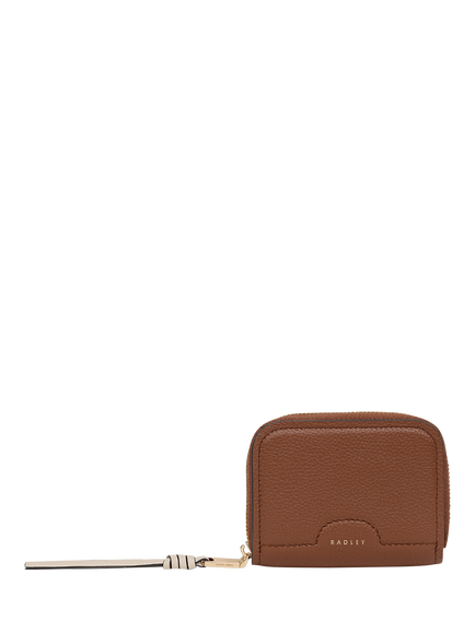 Radley Alma Avenue Leather Small Zip Around Purse, Cognac