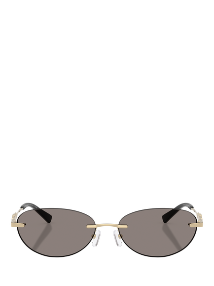 Michael Kors MK1151 Women's Oval Sunglasses, Light Gold - view 2, Light Gold