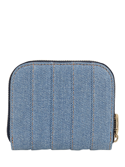 Radley Burton Way Quilted Zip Purse, Denim - view 2, Denim