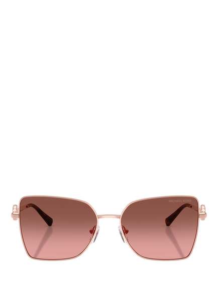 Michael Kors MK1186 Women's Square Sunglasses, Rose Gold - view 2, Rose Gold