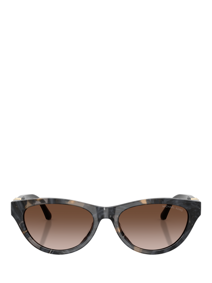 Michael Kors MK2293U Women's Oval Tinted Sunglasses, Black Camo - view 2, Black Camo