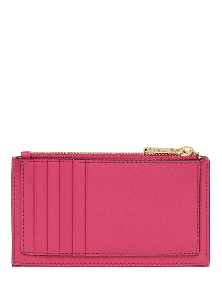 Radley Medium Percy Grove Floral Leather Purse, Camellia - view 2, Camellia
