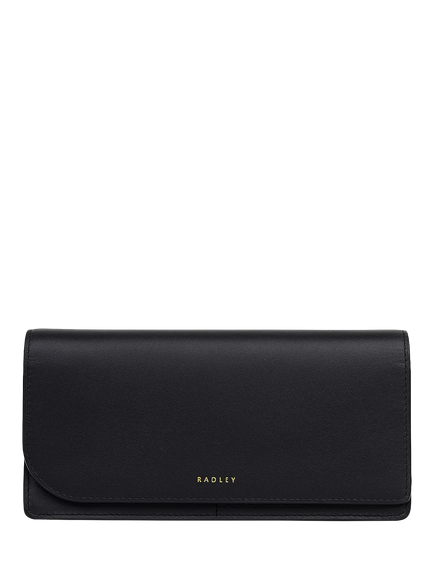 Radley Pockets Leather Large Bi-Fold Matinee Purse, Black, Black