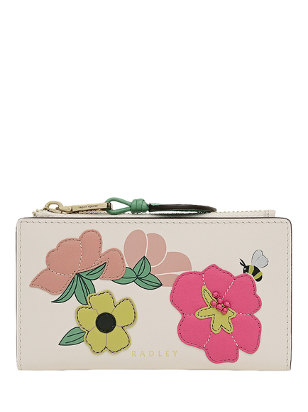 Radley Spring Garden Medium Zip-Top Purse, Salt, Salt