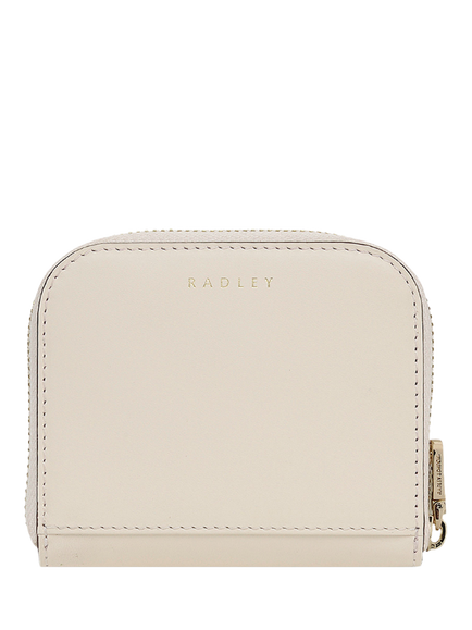 Radley Spring Garden Small Zip-Around Leather Purse, Salt - view 2, Salt