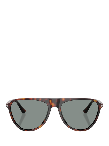 Persol PO3404S Women's Aviator Sunglasses, Havana/Blue - view 2, Havana/Blue