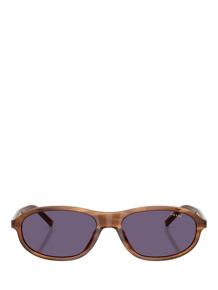 Prada PRD20SU Women's Oval Sunglasses, Rosewood - view 2, Rosewood