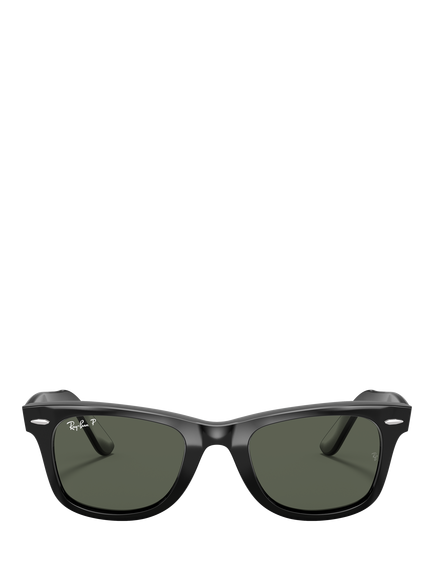 Ray-Ban RB2140 Unisex Polarised Square Sunglasses, Black - view 2, Black
