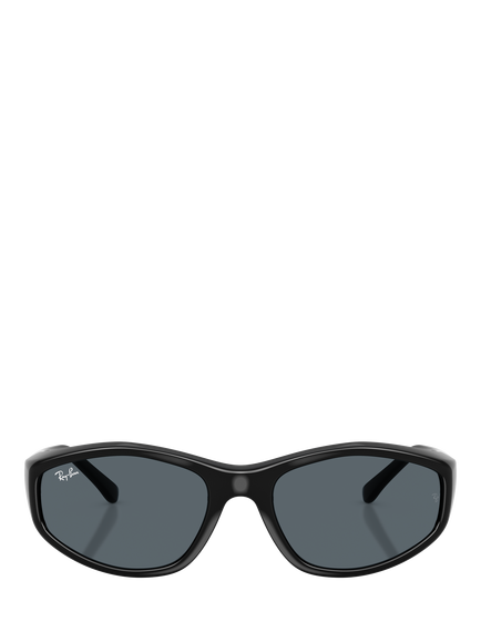 Ray-Ban RB2228 Unisex Irregular Sunglasses, Black/Blue - view 2, Black/Blue
