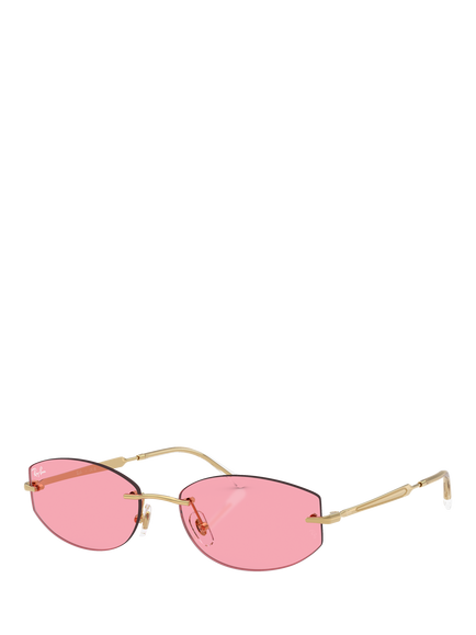 Ray-Ban RB3792 Irregular Sunglasses, Arista/Pink