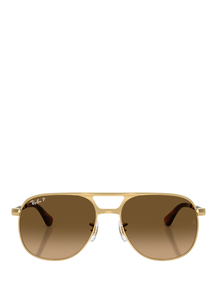 Ray-Ban RB3793 Unisex Polarised Square Sunglasses, Arista/Brown - view 2, Arista/Brown