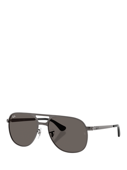 Ray-Ban RB3793 Unisex Square Sunglasses, Gunmetal/Grey