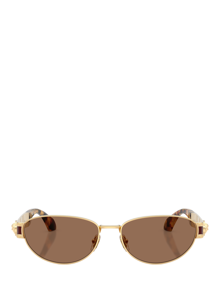 Versace VE2304 Women's Cat's Eye Sunglasses - view 2, Gold/Brown
