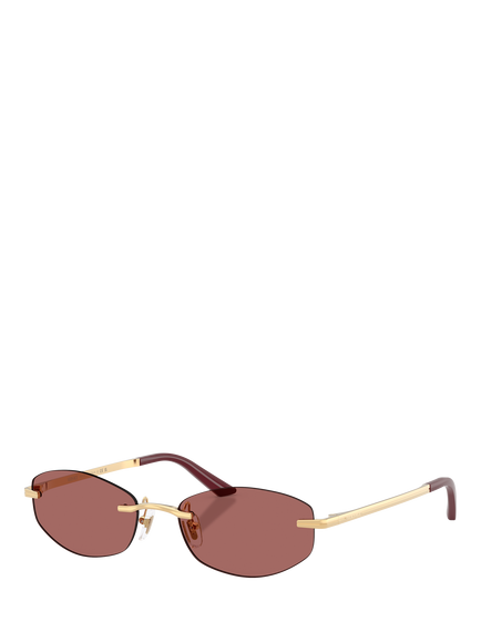 Versace VE2308D Women's Irregaular Sunglasses, Gold/Purple