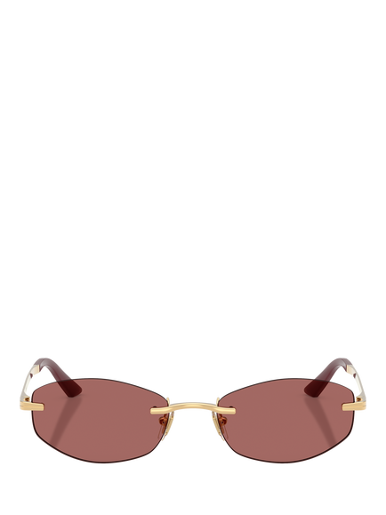 Versace VE2308D Women's Irregaular Sunglasses - view 2, Gold/Purple