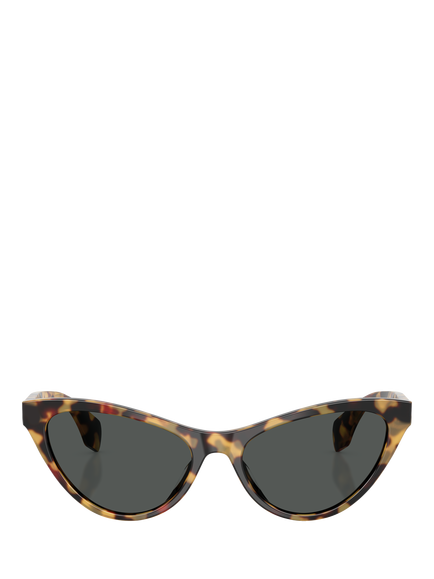 Versace VE4522U Women's Cat's Eye Sunglasses - view 2, Brown Havana/Grey