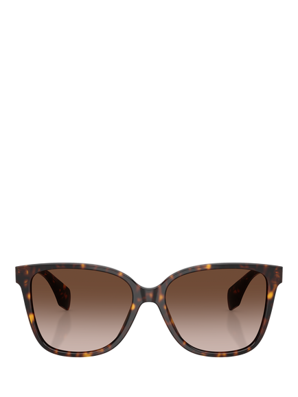 Versace VE4523 Women's Butterfly Sunglasses, Dark Havana/Brown - view 2, Dark Havana/Brown