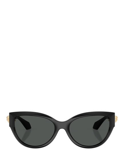Versace VE4524U Women's Cat's Eye Sunglasses, Black/Grey - view 2, Black/Grey