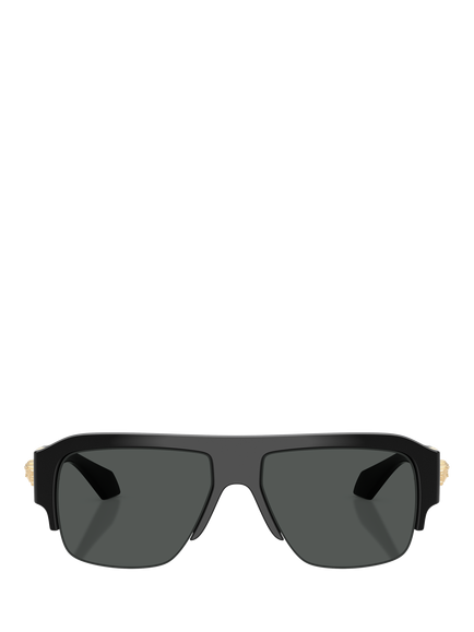 Versace VE4525U Men's Square Sunglasses, Black - view 2, Black
