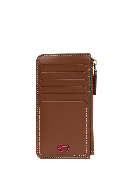 Radley Howards Avenue Medium Zip Card Holder, Cognac