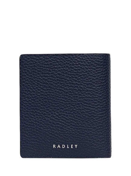 Radley Loyal Small Bifold Leather Card Holder, Ink - view 2, Ink