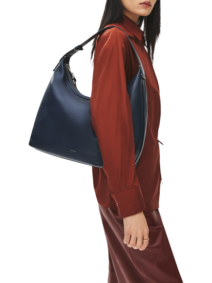 Radley Alma Avenue Large Zip-Top Shoulder Bag, Naval - view 2, Naval