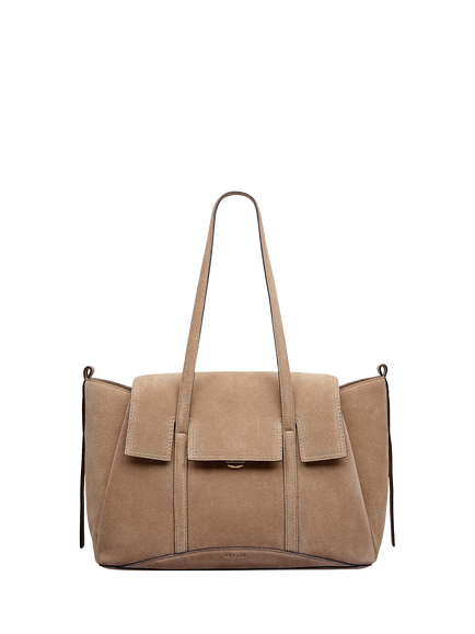 Radley Chancery Medium Suede Shoulder Bag, Sahara, Sahara