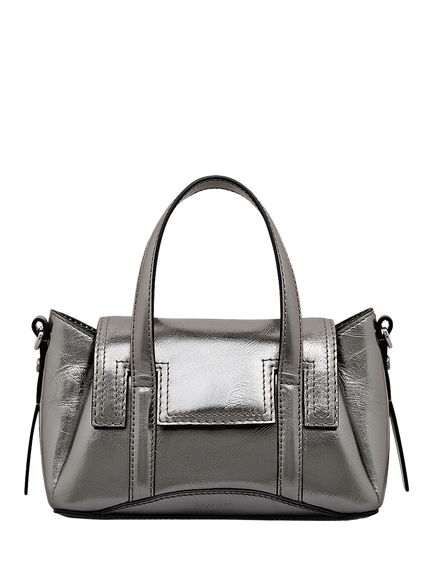 Radley Chancery Small Leather Grab Bag, Silver, Silver