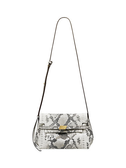 Radley Christina Embossed Leather Crossbody Bag, Salt, Salt