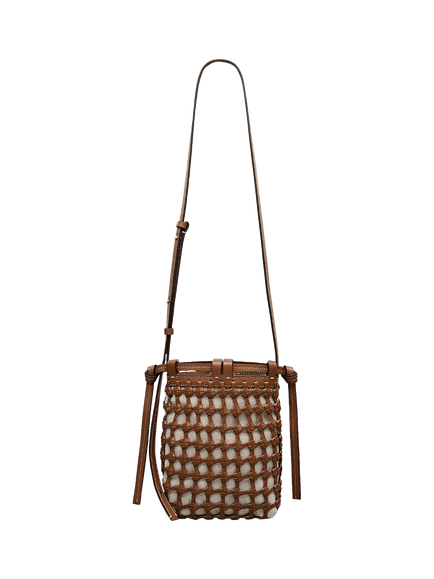 Radley Connaught Small Weave Crossbody Bag, Cognac, Cognac