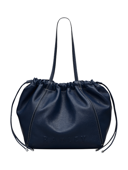 Radley Eden Row Large Drawstring Tote Bag, Naval, Naval