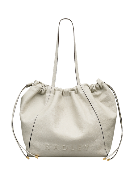 Radley Eden Row Large Drawstring Tote Bag, Shell, Shell