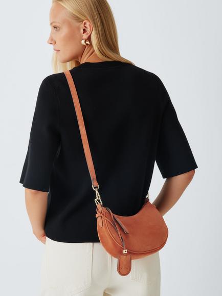 Radley Heath Crescent Shoulder Bag, Orange - view 2, Orange