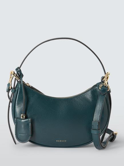 Radley Heath Crescent Shoulder Bag, Teal, Teal