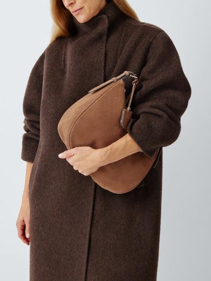 Radley Heath Crescent Zip-Top Shoulder Bag, Cognac - view 2, Cognac