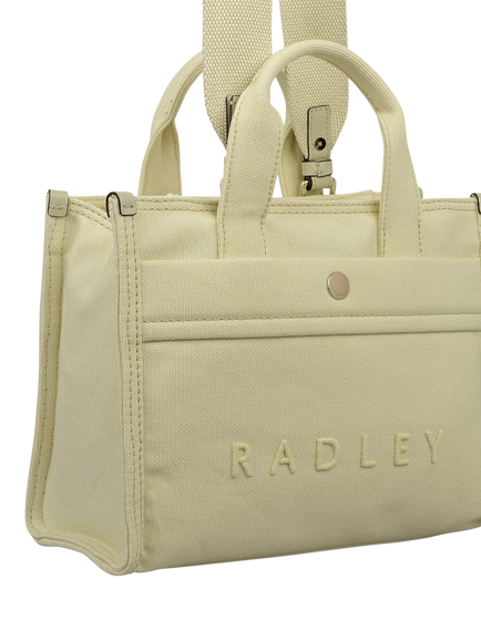 Radley Kenton Mews Small Zip-Top Grab Bag, Lemon - view 2, Lemon