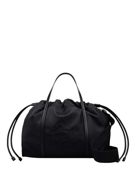 Radley Littleton Gardens Drawstring Grab Bag, Black