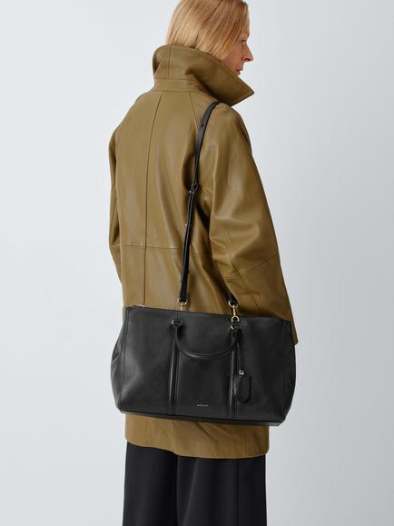 Radley Mercier Avenue Large Zip-Top Grab Bag, Black - view 2, Black