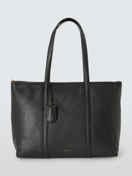 Radley Mercier Avenue Large Zip-Top Tote Bag, Black, Black