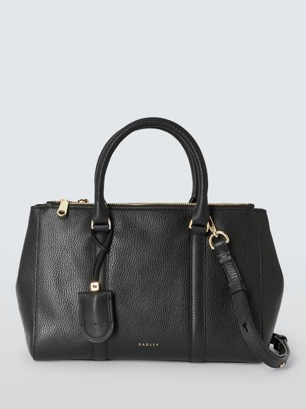 Radley Mercier Avenue Zip-Top Grab Bag, Black, Black