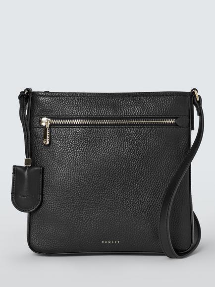 Radley Mercier Avenue Zip-Top Crossbody Bag, Black, Black