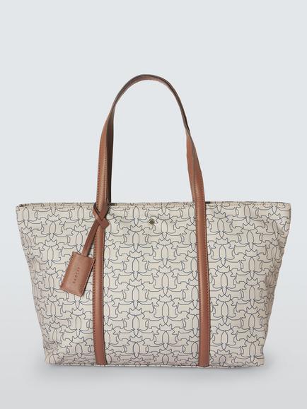 Radley Monogram Large Zip-Top Tote Bag, Porcini, Porcini