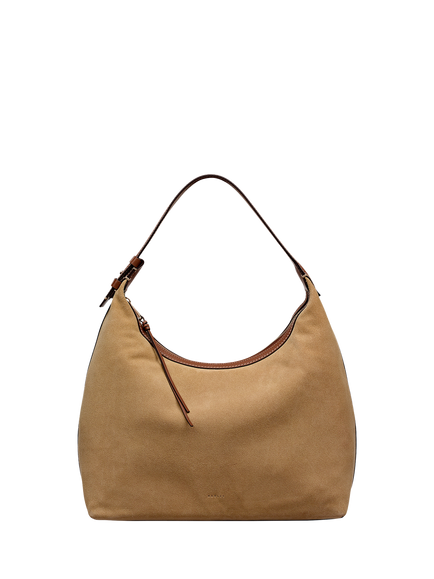Radley Spencer Mews Suede Shoulder Bag, Sahara, Sahara
